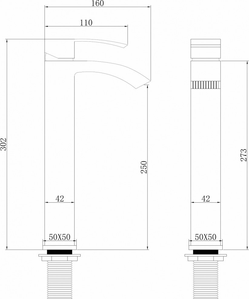 Смеситель Abber Wasserfall AF8611NG, латунь, цвет никель купить,NaN