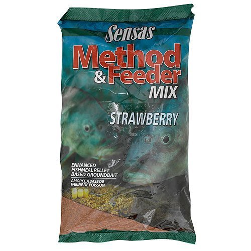 Прикормка Sensas 3000 Method Feeder Strawberry 1000гр купить,NaN