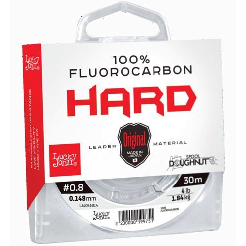 Рыболовная леска Lucky John Fluorocarbon Hard 0,148 мм 30 м прозрачная