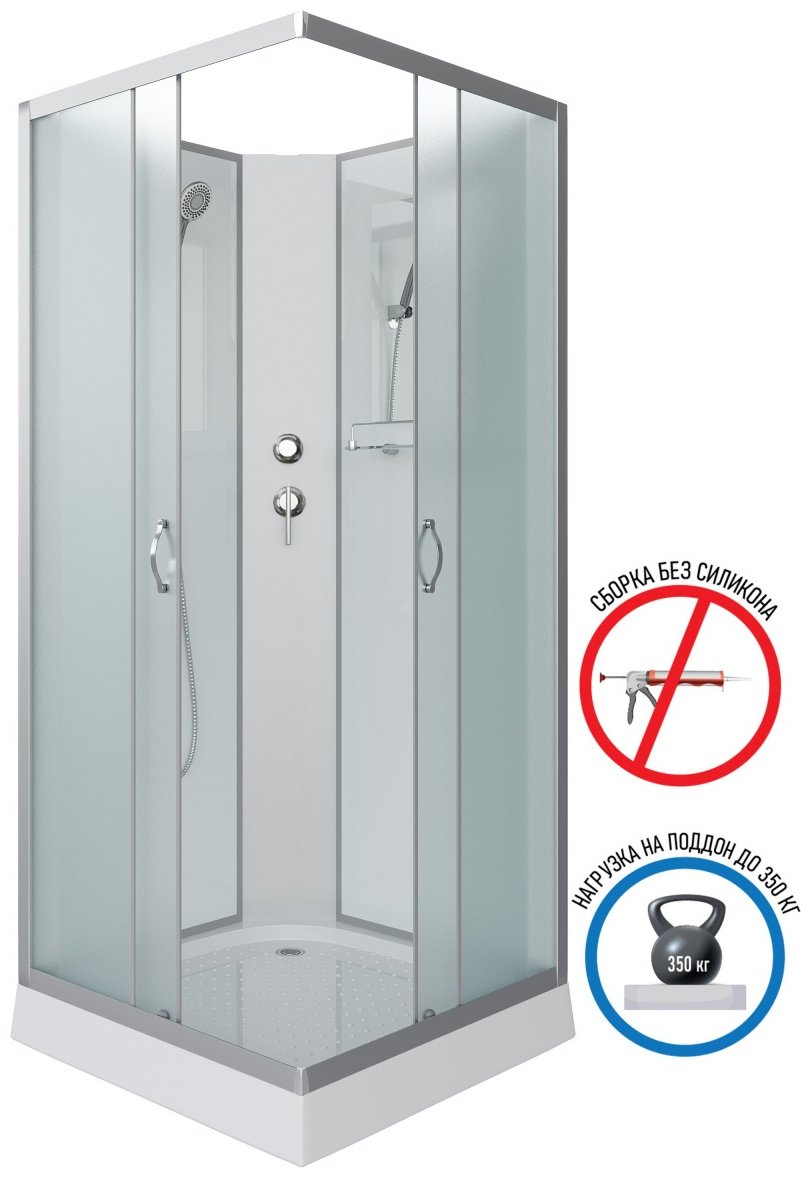 Душевая кабина Niagara NG-1101-14BK (200 см х 90 см), низкий поддон