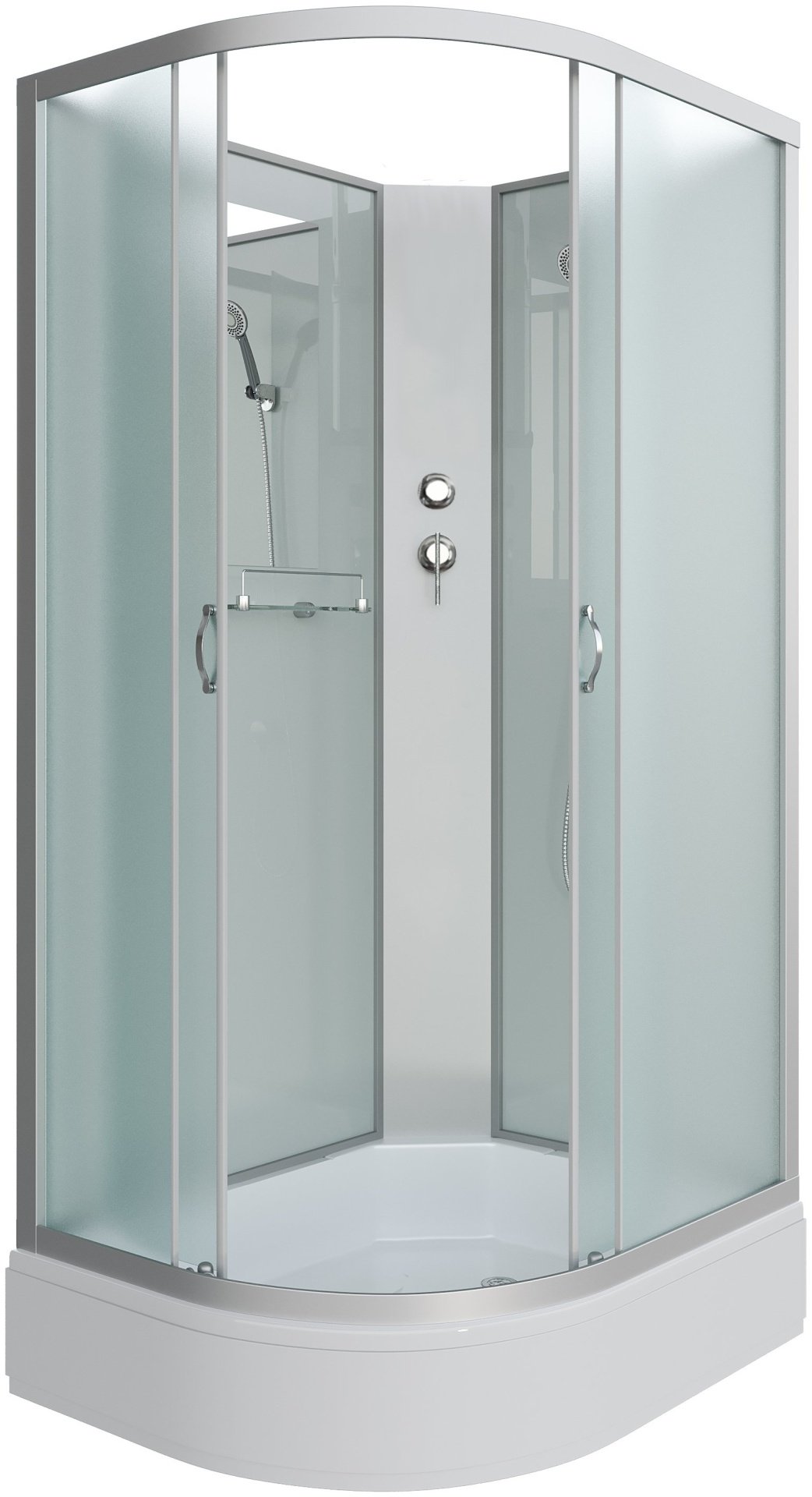 Душевая кабина Niagara Душ.кабина Niagara NG-33194-14RBK (1100х900х2150) средний поддон (26см) стекло МАТОВОЕ 4 места (215 см х 110 см), средний поддон купить,NaN