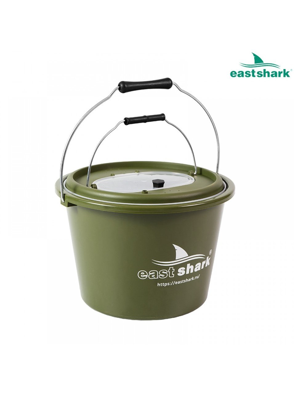Ведро для прикормки EastShark 1652309 15 л купить,NaN