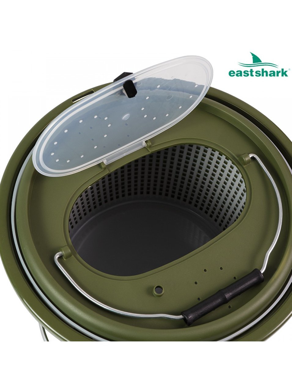 Ведро для прикормки EastShark 1652308 12 л купить,NaN