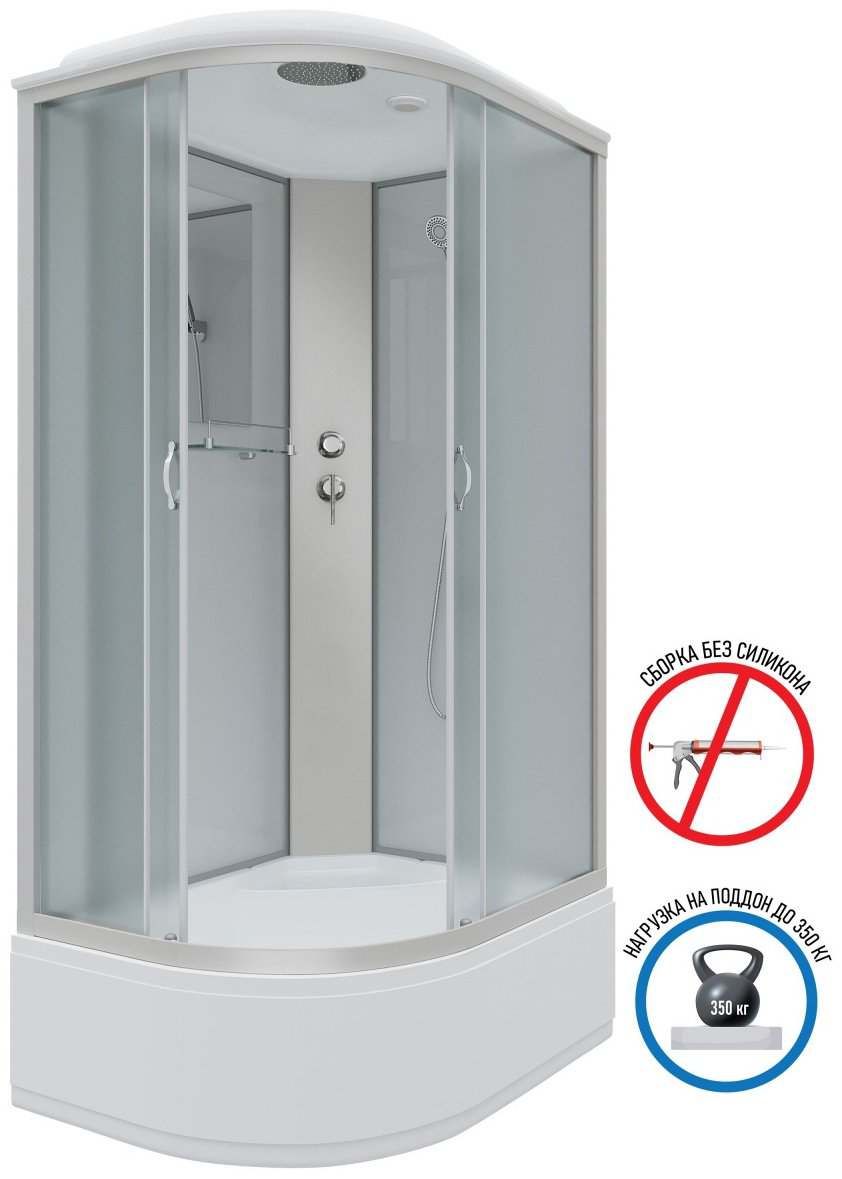 Душевая кабина Niagara NG-2310-14R (215 см х 120 см), высокий поддон купить,NaN