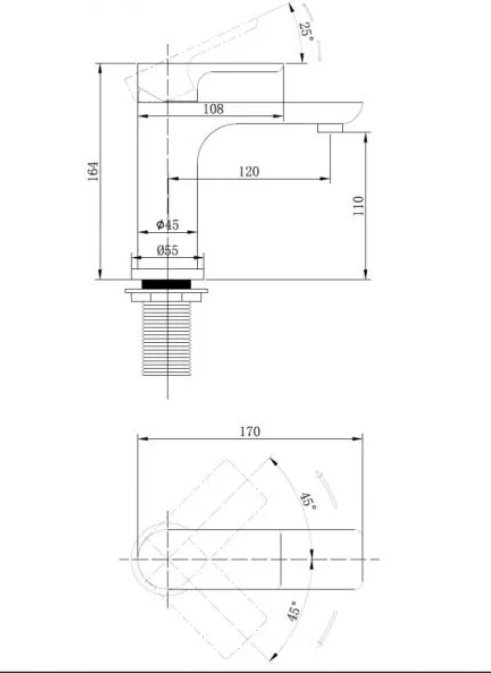 Смеситель для раковины (умывальника) Abber AF8010FW, однозахватный купить,87500