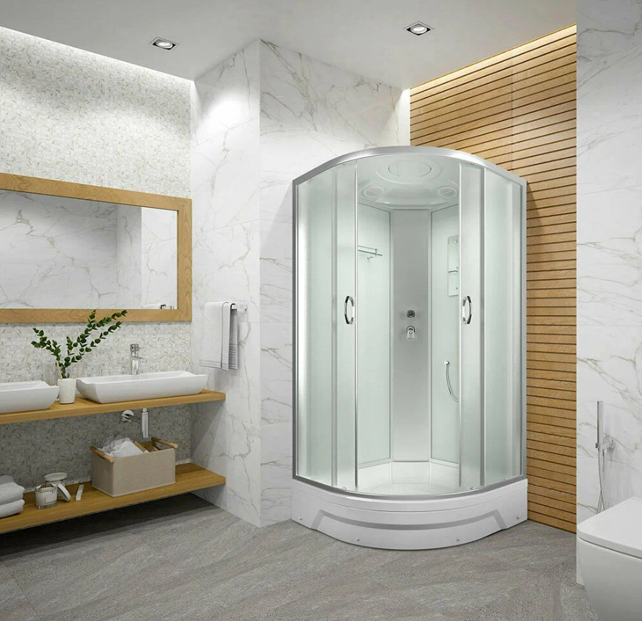 Душевая кабина Mirwell MR350926-C3-RUS (215х90 см), средний поддон