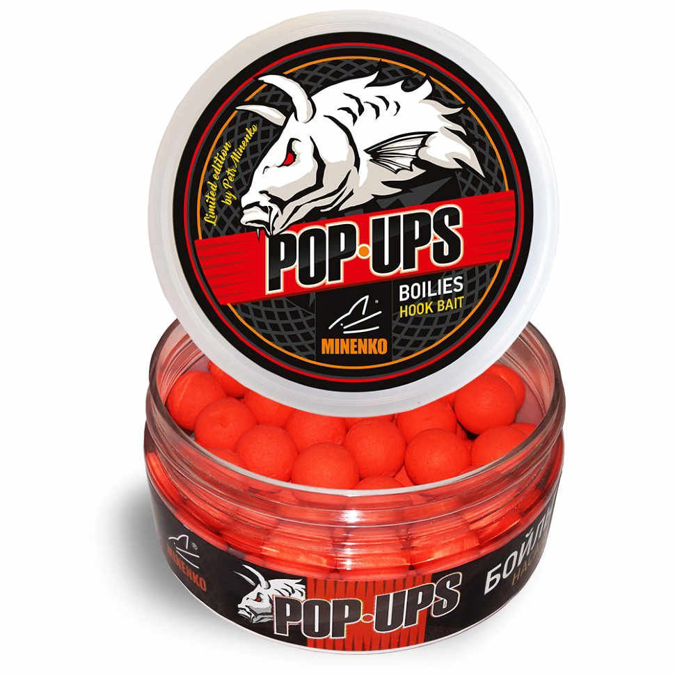 Бойлы Minenko Strawberry Fluo Pop-Up 14мм 120гр купить,NaN