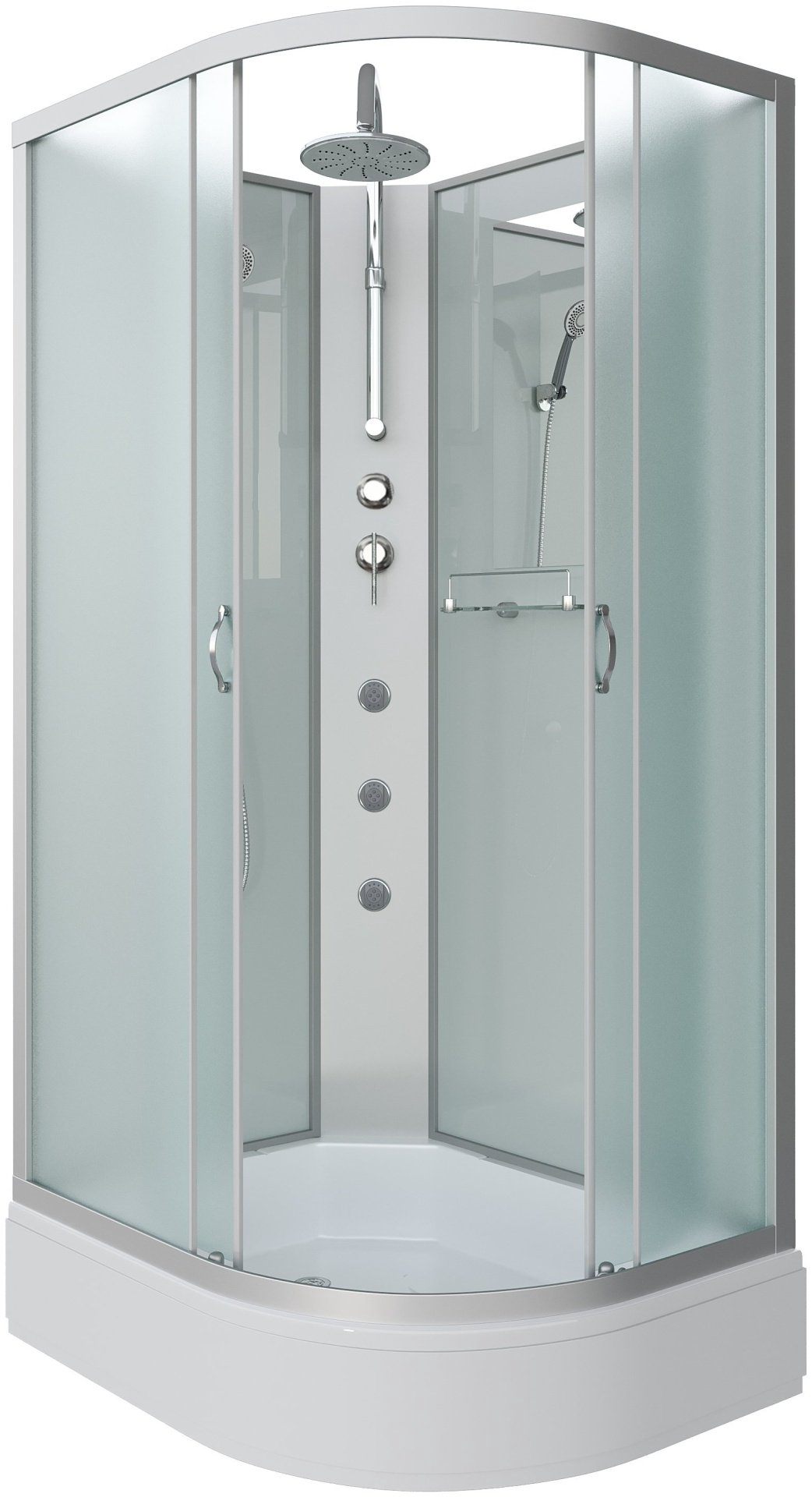 Душевая кабина Niagara NG-33084-14LBKTG (215 см х 100 см), средний поддон купить,NaN