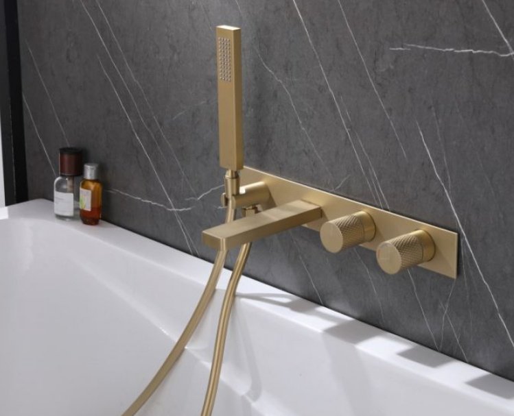 Смеситель для ванны Abber AF8730G, латунь, цвет золотой купить,425800