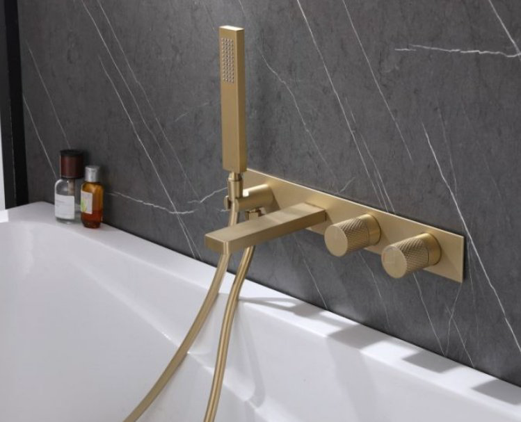 Смеситель для ванны Abber AF8730G, латунь, цвет золотой купить,425800