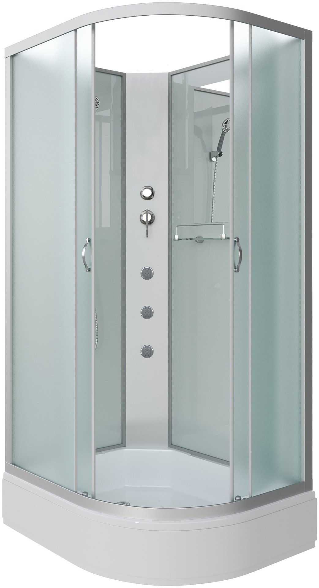 Душевая кабина Niagara NG-33984-14LBKG (215 см х 90 см), средний поддон