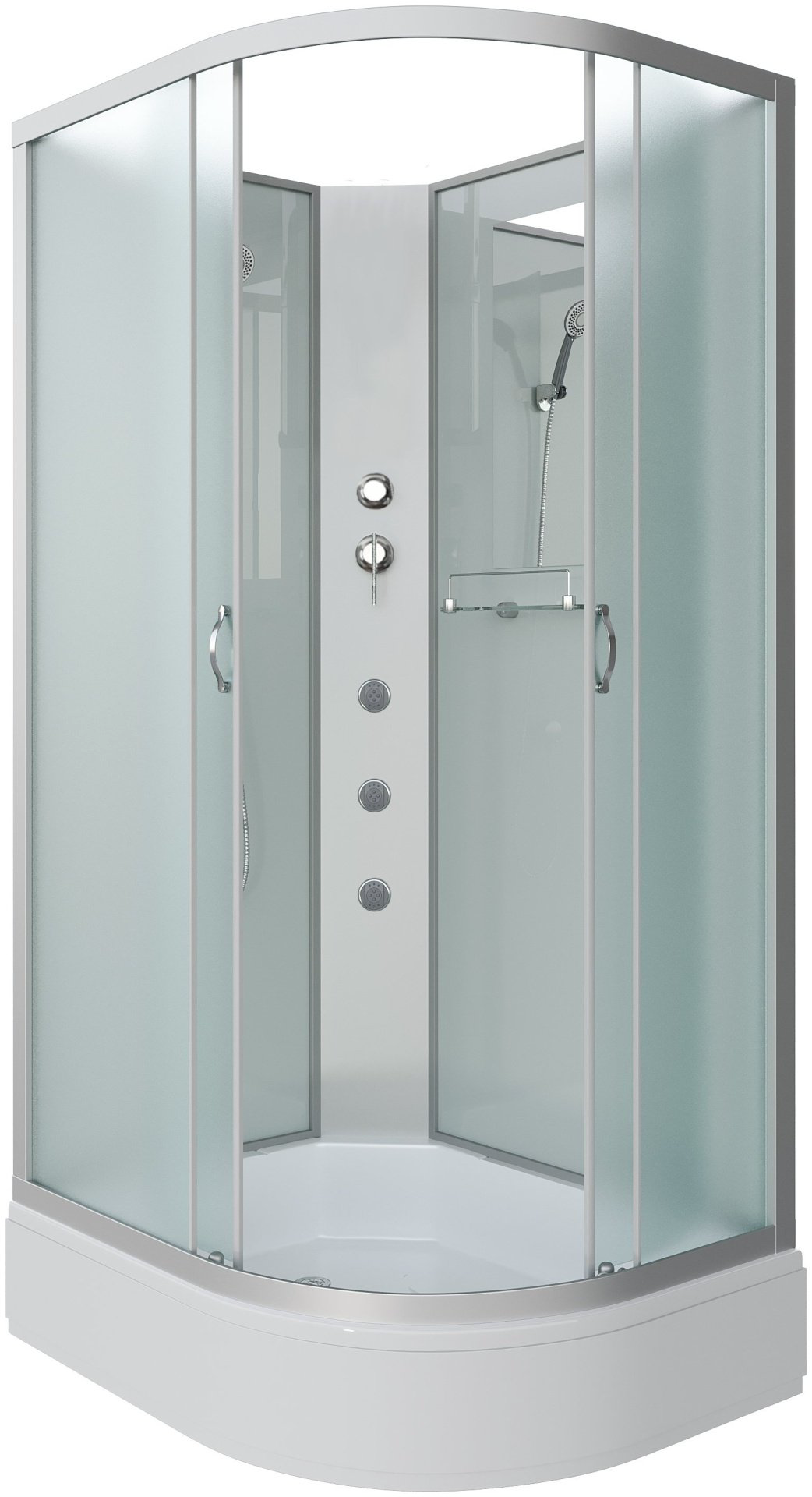 Душевая кабина Niagara NG-33984-14LBKG (215 см х 90 см), средний поддон купить,NaN
