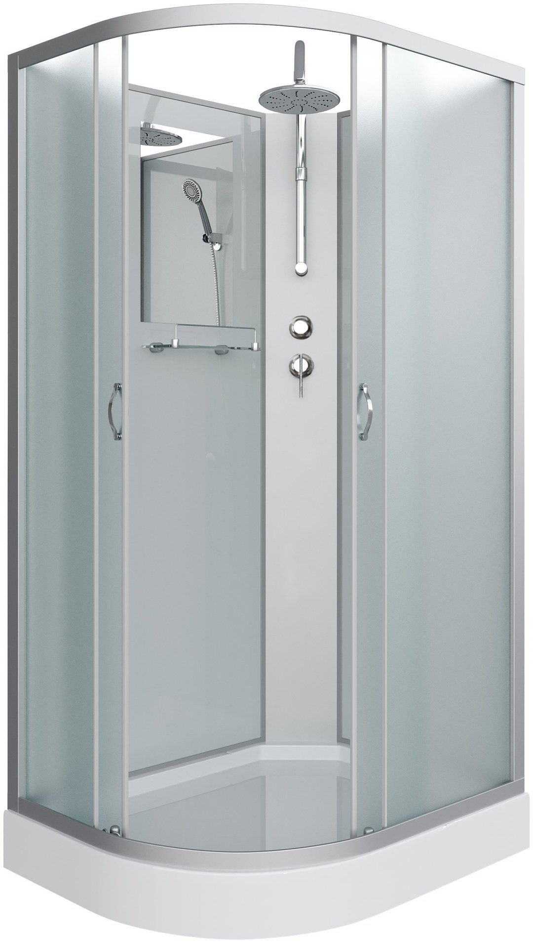 Душевая кабина Niagara NG-3312-14RBKT (215х120 см), низкий поддон