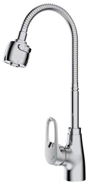 Смеситель с гибким изливом CETUS CSKS57401090C-M7176, латунь, цвет хром