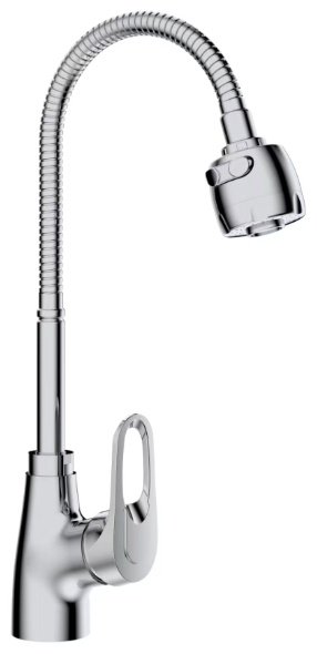 Смеситель с гибким изливом CETUS CSKS57401090C-M7176, латунь, цвет хром
