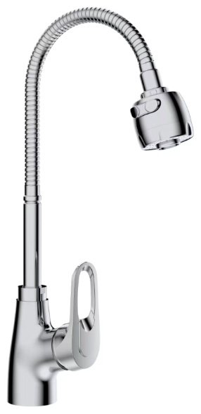 Смеситель с гибким изливом CETUS CSKS57401090C-M7176, латунь, цвет хром