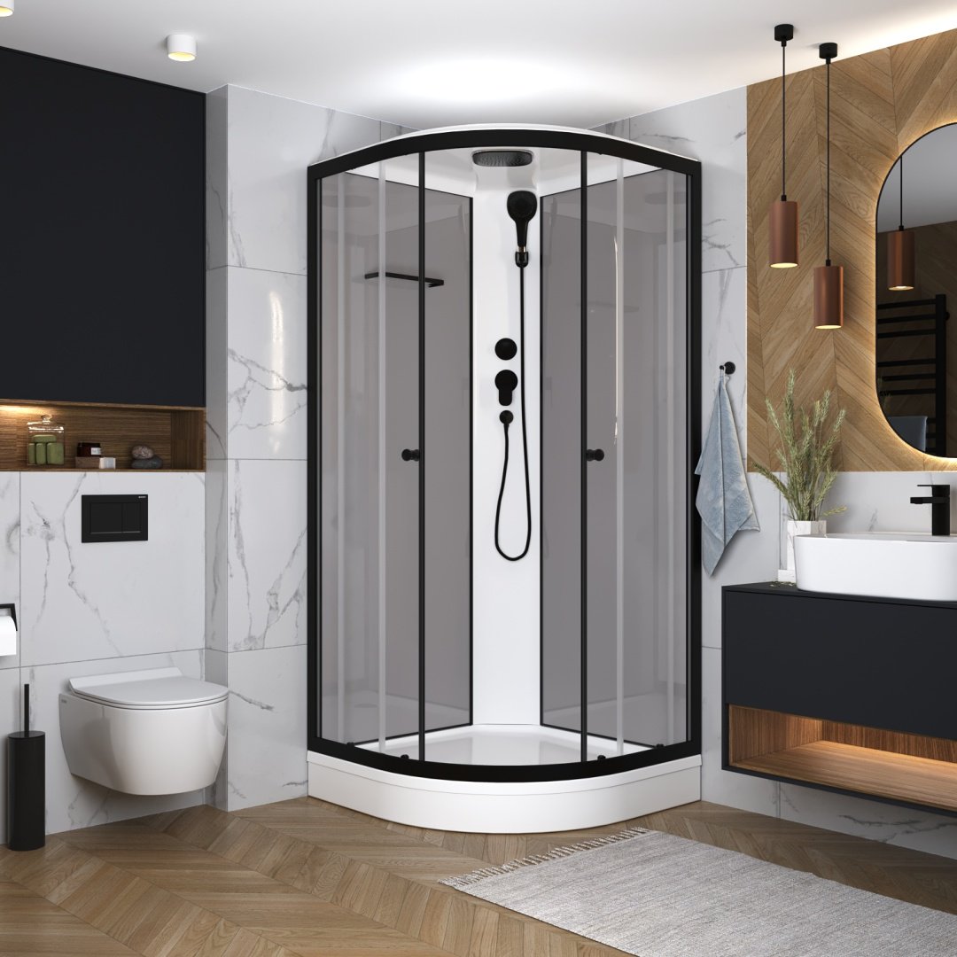 Душевая кабина Domani-Spa Delight Slim 99 (218х90 см), низкий поддон купить,NaN