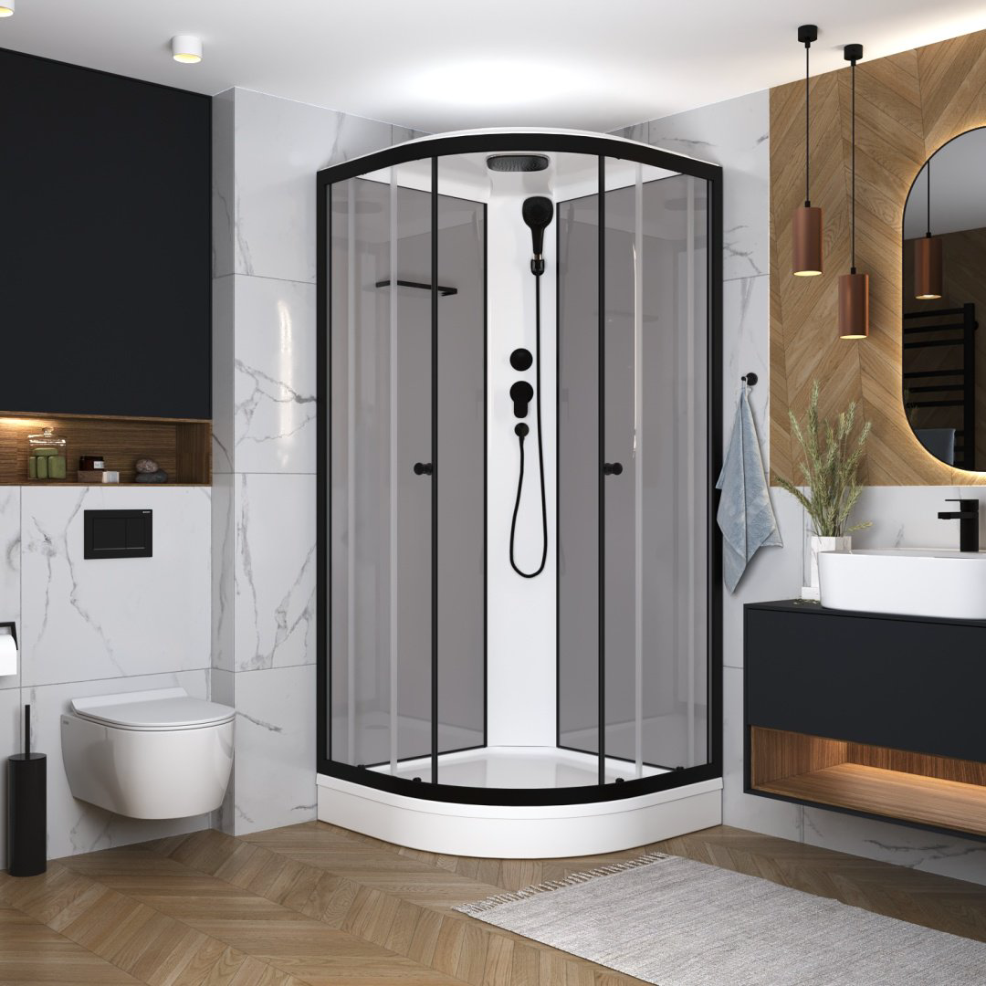 Душевая кабина Domani-Spa Delight Slim 99 (218х90 см), низкий поддон купить,NaN