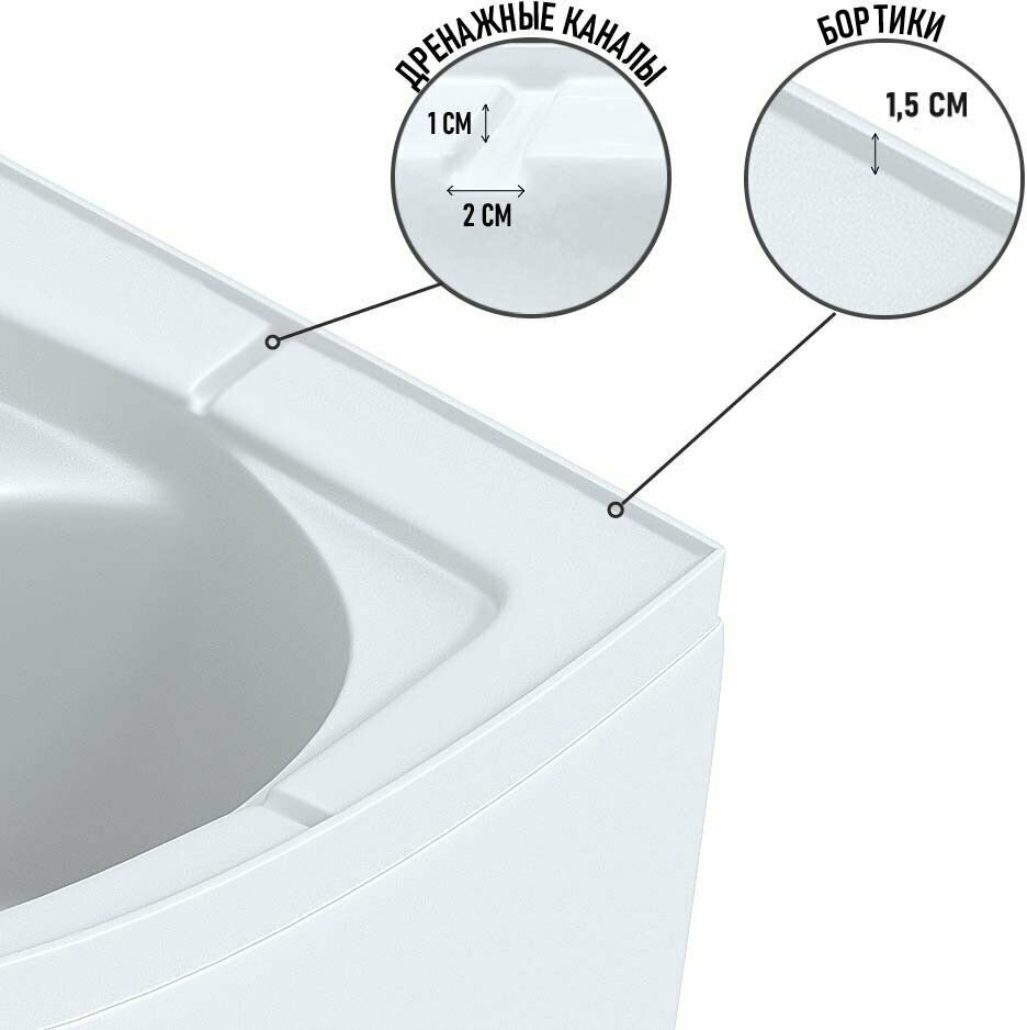 Душевая кабина Niagara Eco E100/70/40R/TN (215 см х 100 см), высокий поддон купить,NaN
