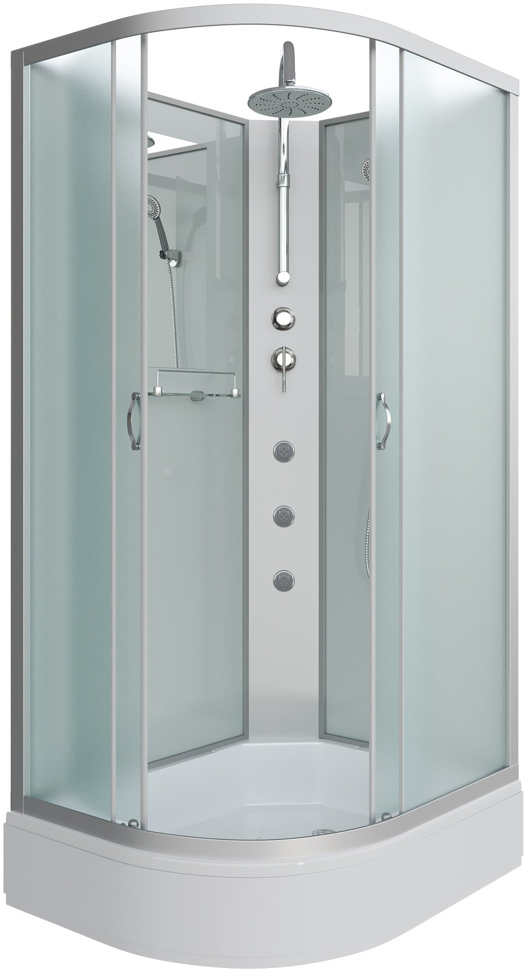 Душевая кабина Niagara NG-33084-14RBKTG (215 см х 100 см), средний поддон