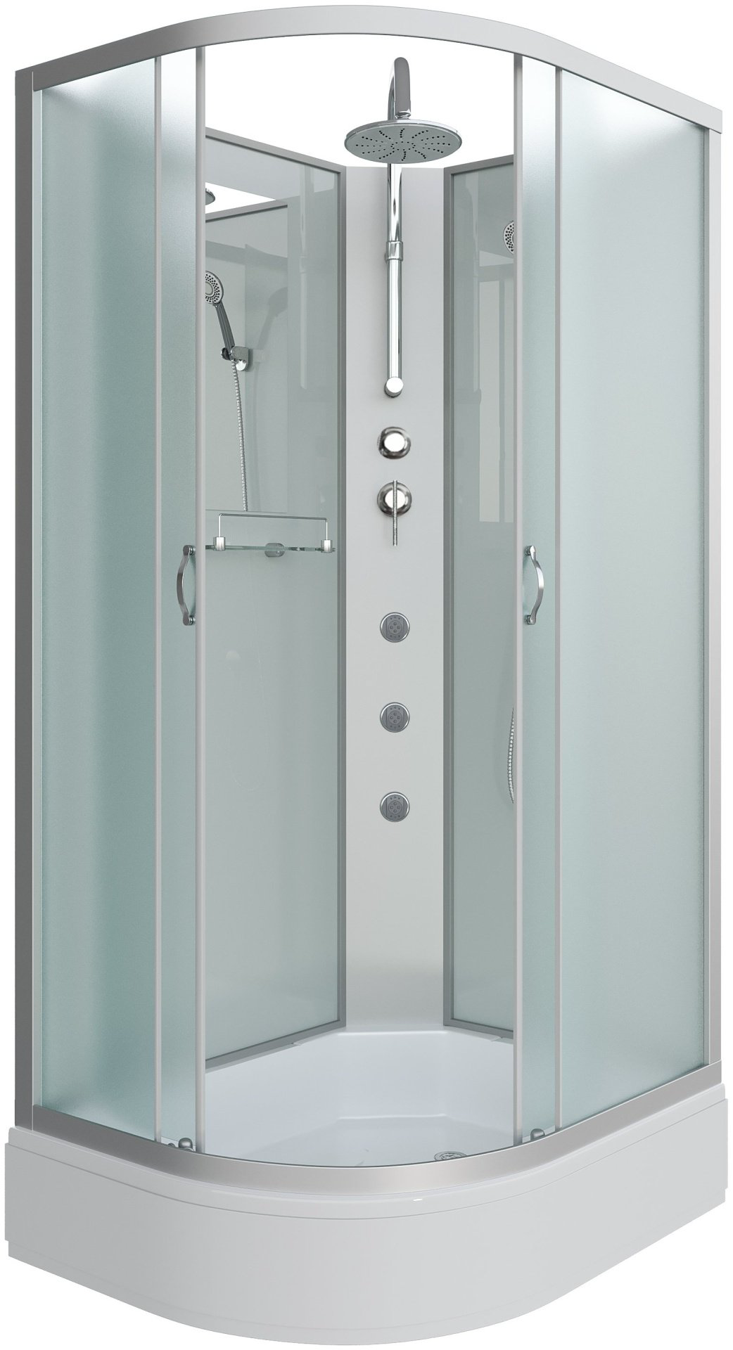Душевая кабина Niagara NG-33084-14RBKTG (215 см х 100 см), средний поддон купить,NaN
