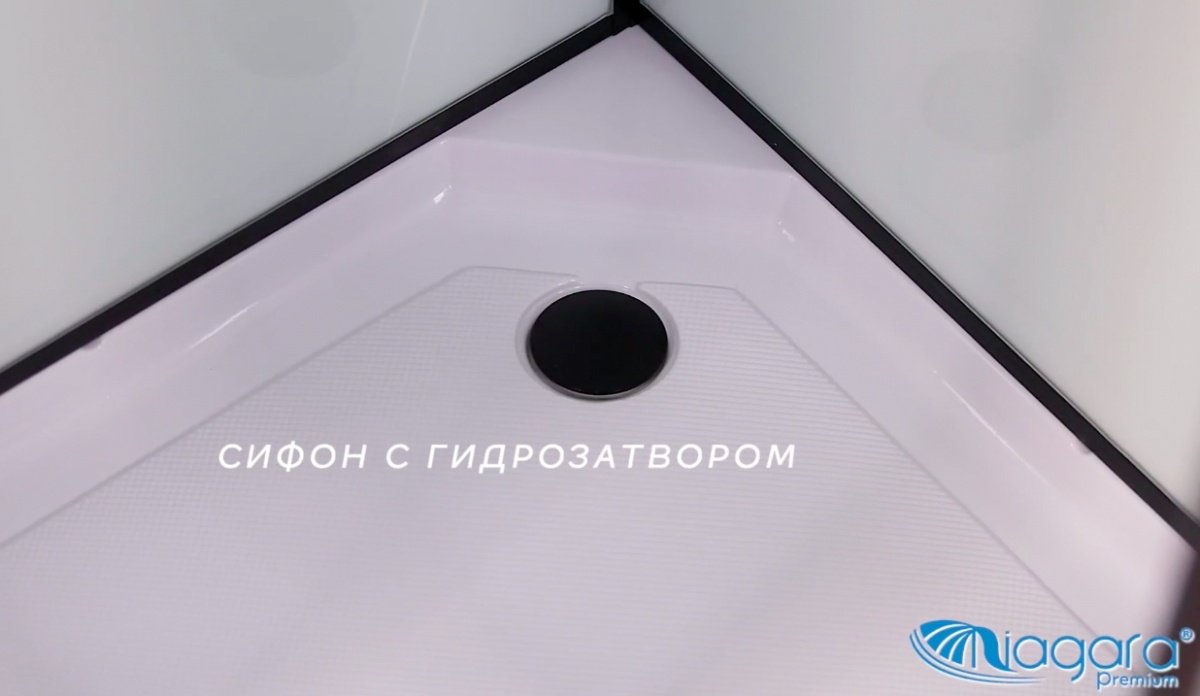Душевая кабина Niagara NG-6901-01G BLACK (210 х 90 см), низкий поддон купить,NaN