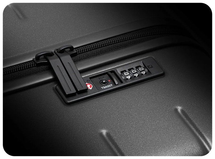 Чемодан Xiaomi Luggage Classic Pro поликарбонат 104 л черный