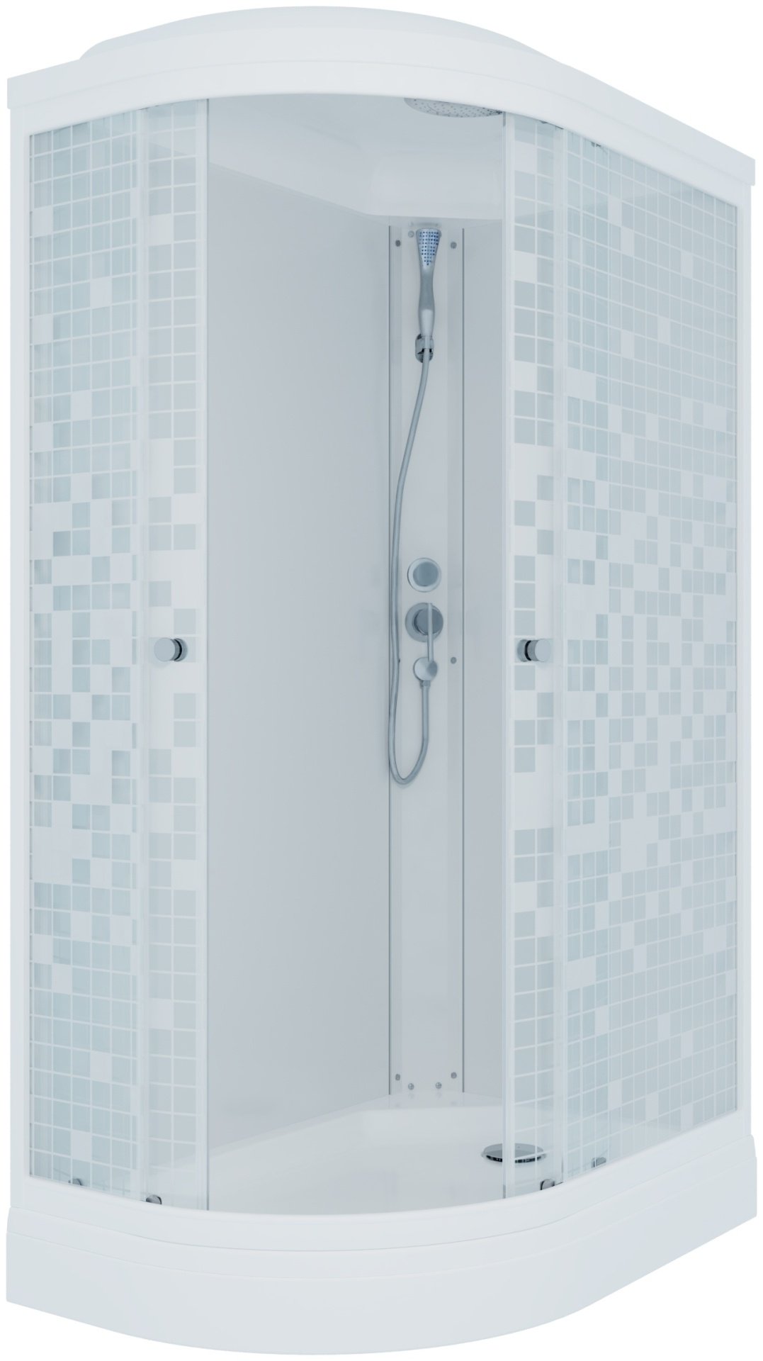 Душевая кабина Triton D39 Мозаика Коралл 120х80 правый