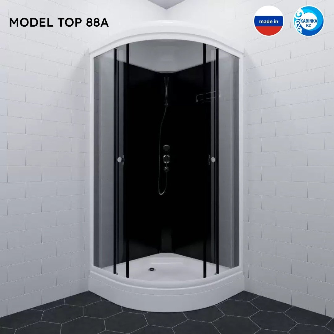 Душевая кабина KABINKA.KZ LUX "Топ 88*88 А" (217.5х88 см), низкий поддон