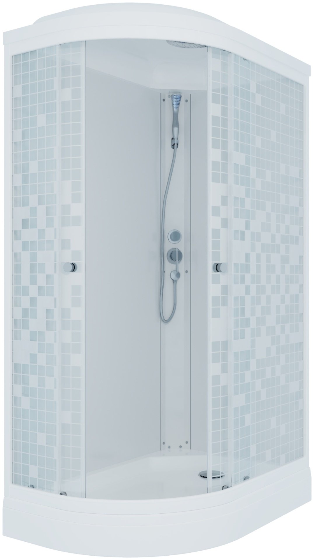 Душевая кабина Triton D39 Мозаика Коралл 120х80 правый