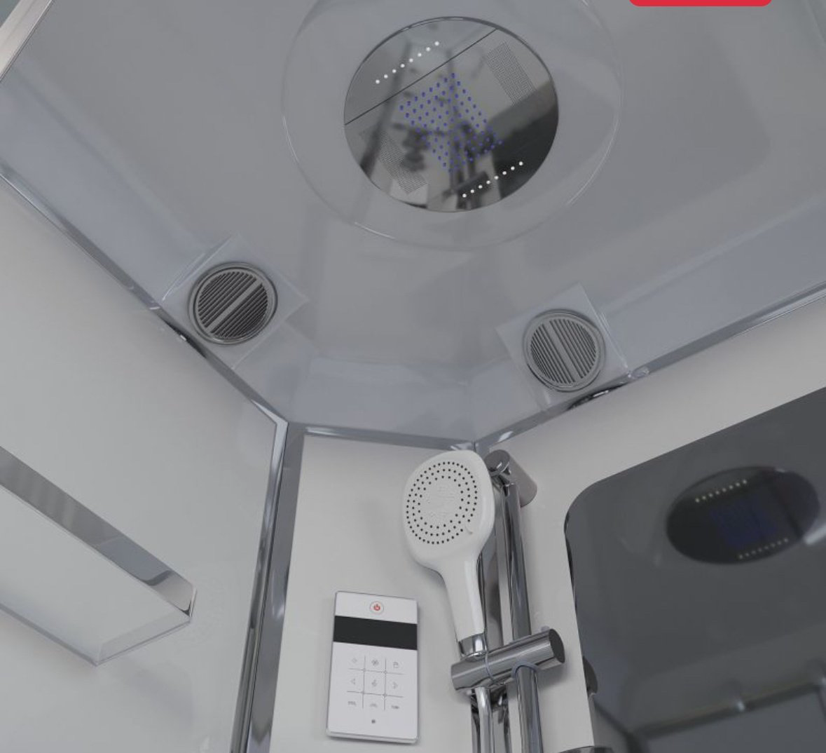 Душевая кабина KABINKA.KZ NG-310-01R (220 см х 120 см), высокий поддон купить,NaN