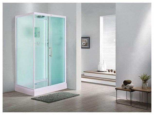 Душевая кабина ESBANO ES-L 108 CKR (210 см х 100 см), высокий поддон