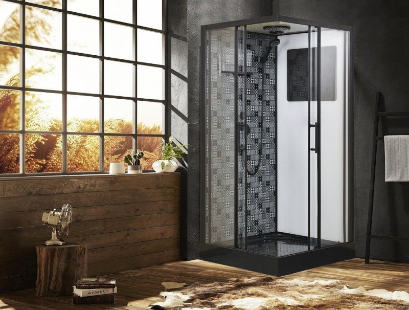 Душевая кабина ESBANO ESB-100 СKR (210 см х 100 см), низкий поддон купить,NaN