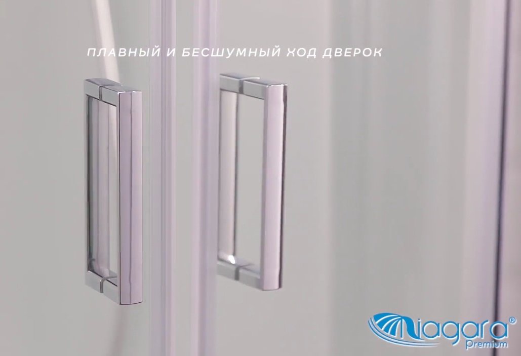 Душевая кабина Niagara NG-6901-01D BLACK (220 х 90 см), низкий поддон