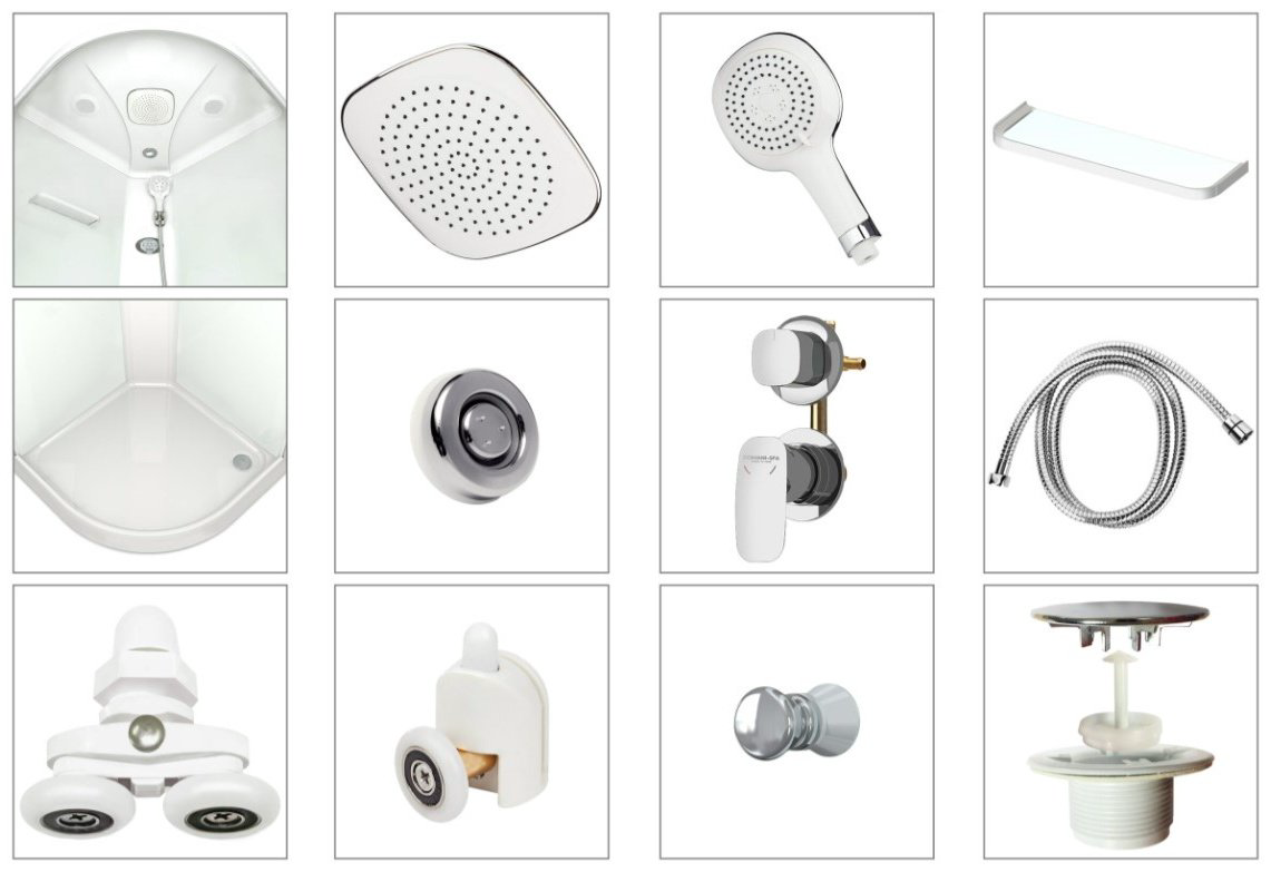Душевая кабина Domani-Spa DS01DS128RLBT00 (218 см х 80 см), низкий поддон купить,NaN
