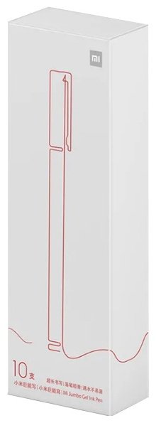 Ручка гелевая Xiaomi Jumbo Gel Ink Pen Red 10 шт, 0.5 мм, цвет чернил красный