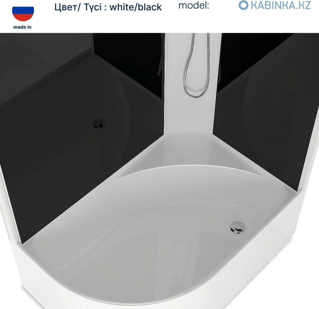 Душевая кабина KABINKA.KZ Delight Slim High DS01DS128RHWM00 белые стенки купить,NaN