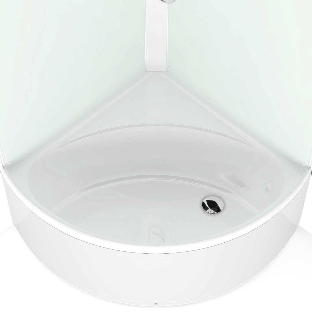 Душевая кабина Domani-Spa ECO Simple high v1.2 С КРЫШЕЙ (99) (218х90 см), высокий поддон купить,NaN