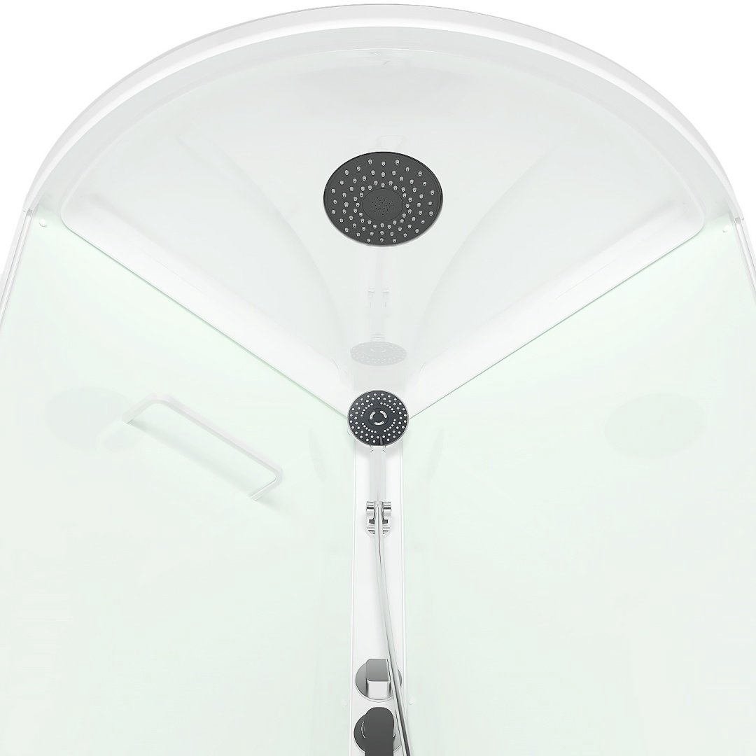 Душевая кабина Domani-Spa ECO Simple high v1.2 С КРЫШЕЙ (99) (218х90 см), высокий поддон купить,NaN