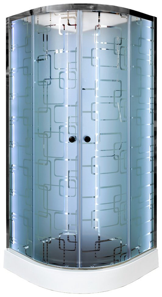 Душевая кабина KABINKA.KZ EM1510N LED (208х100 см), низкий поддон купить,NaN
