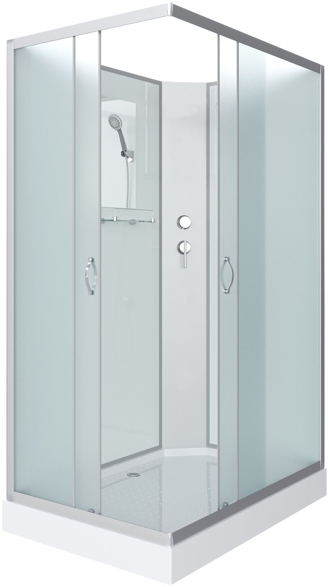 Душевая кабина KABINKA.KZ -43285-14QBK (215 см х 120 см), низкий поддон