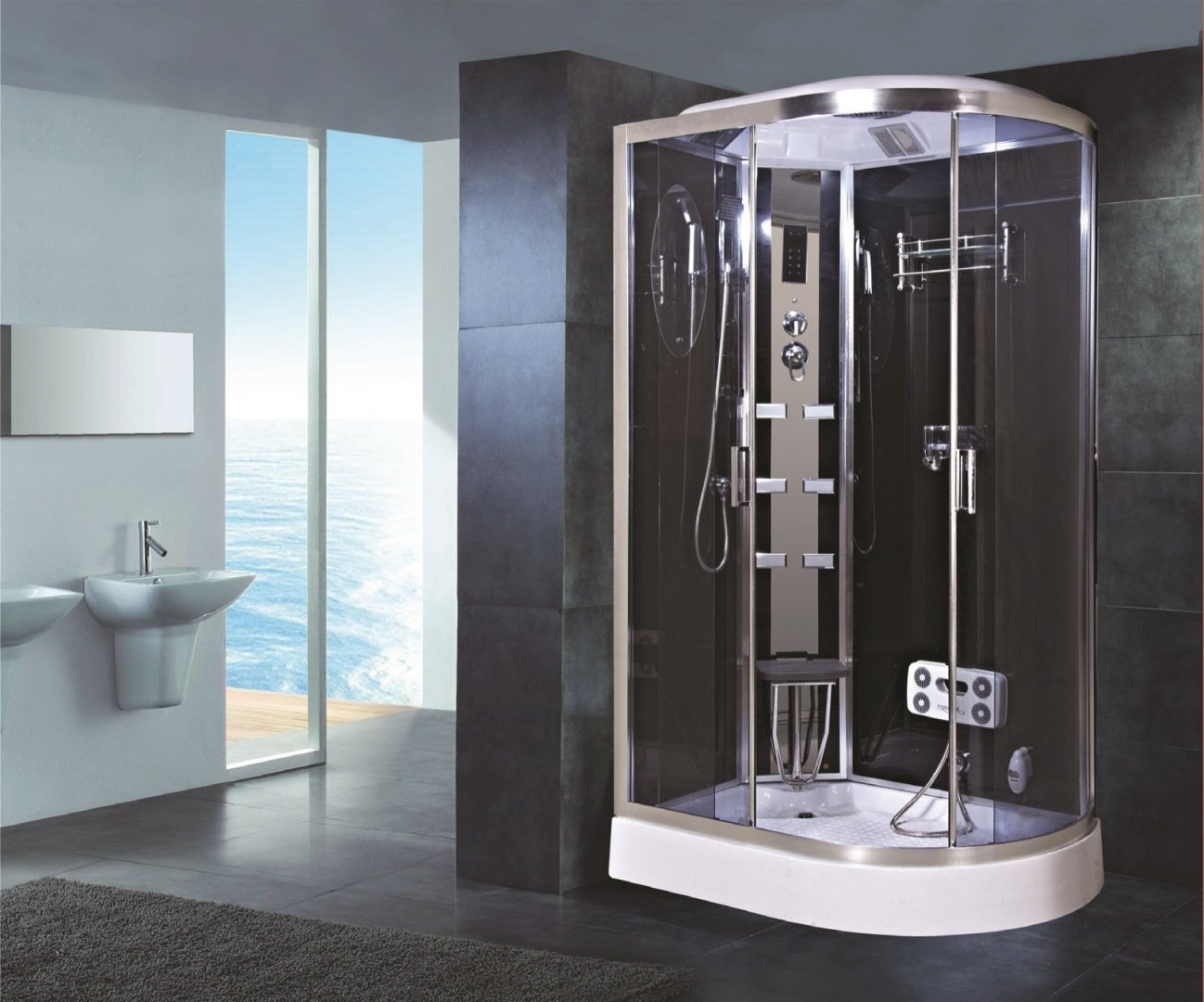 Душевая кабина Niagara NG-903-01L (220 см х 120 см), низкий поддон купить,NaN