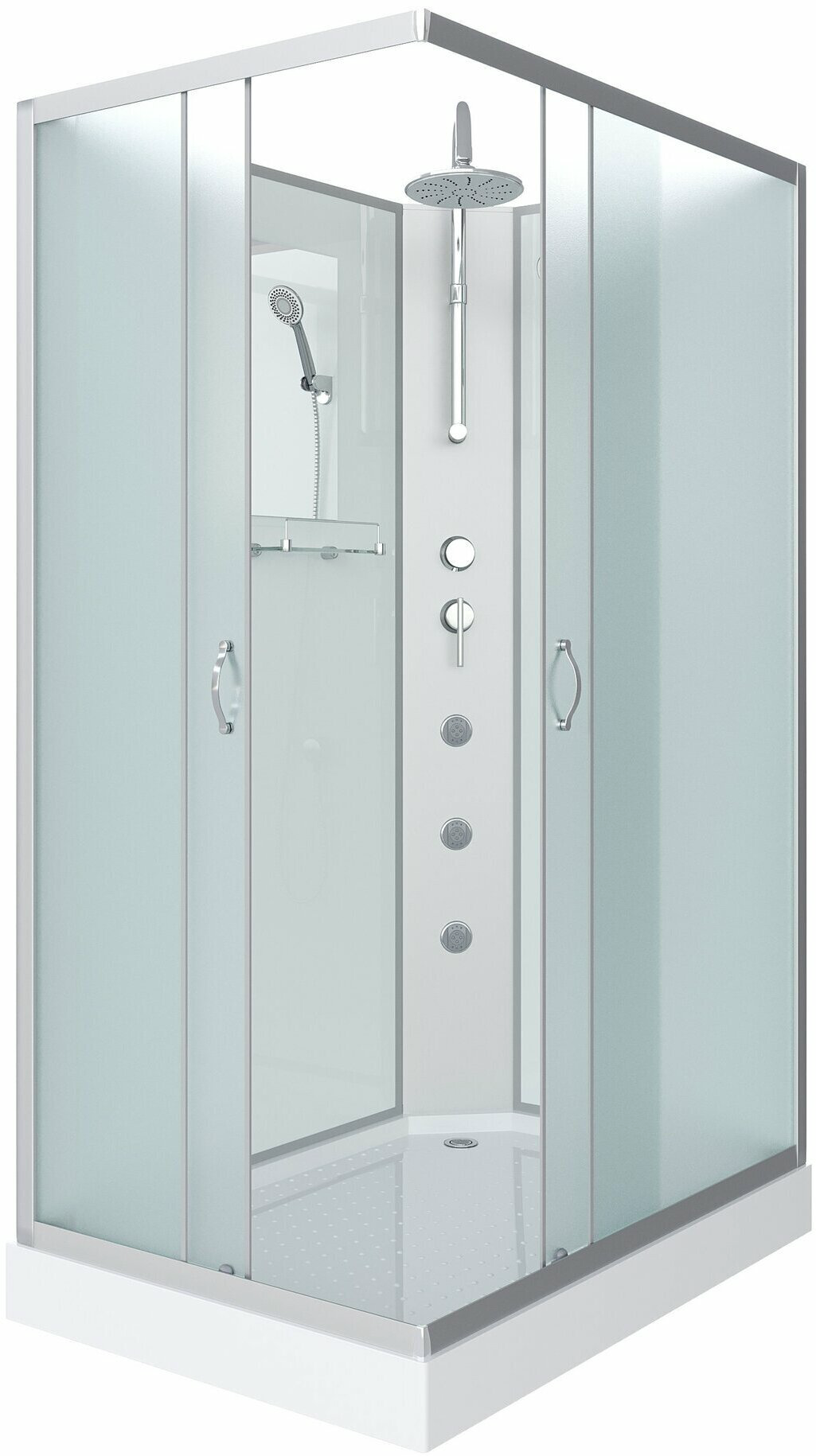 Душевая кабина Niagara NG-43975-14QBKTG (210 см х 90 см), низкий поддон купить,NaN