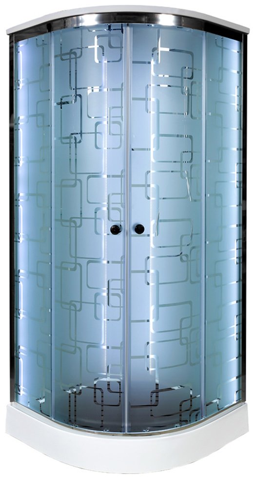 Душевая кабина KABINKA.KZ EM1510 LED (220х100 см), низкий поддон купить,NaN