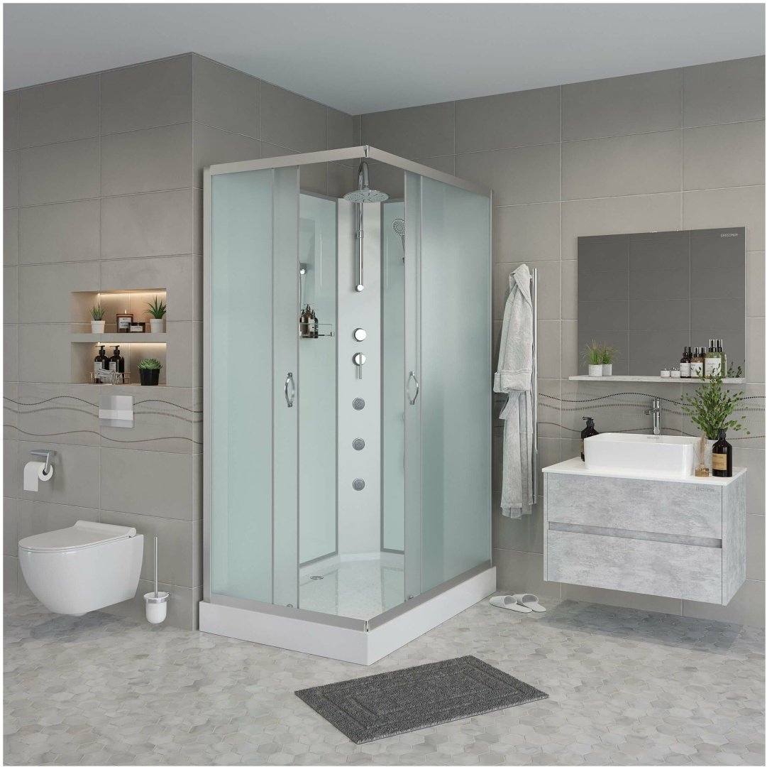 Душевая кабина Niagara NG-43975-14QBKTG (210 см х 90 см), низкий поддон