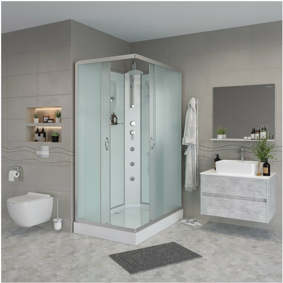 Душевая кабина Niagara NG-43975-14QBKTG (210 см х 90 см), низкий поддон купить,NaN
