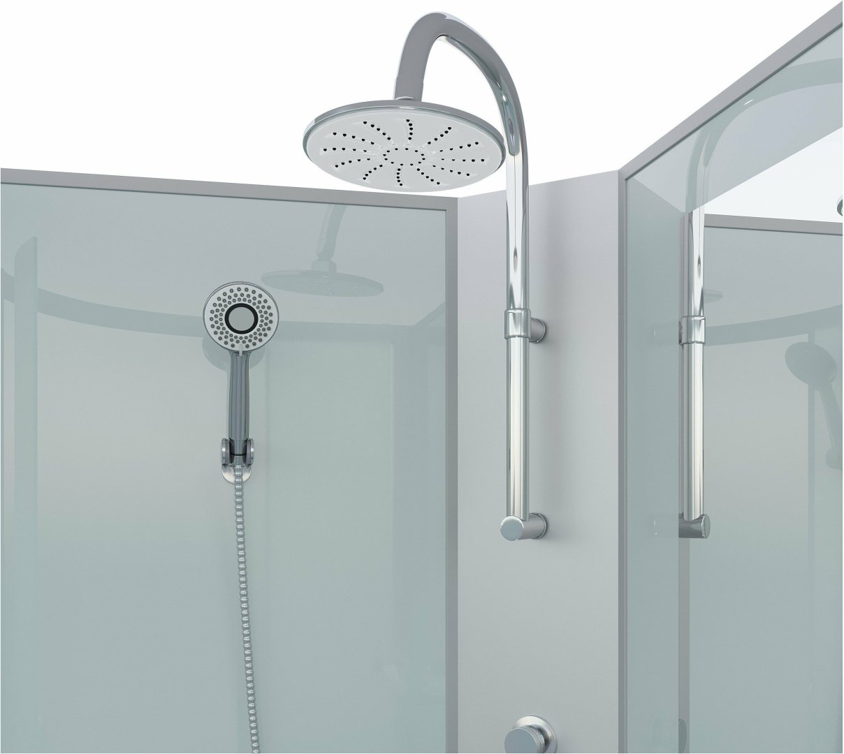Душевая кабина Niagara NG-43975-14QBKTG (210 см х 90 см), низкий поддон