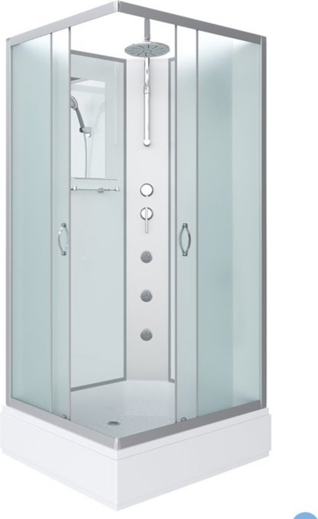 Душевая кабина KABINKA.KZ NG-33084-14QBKTG (215х100 см), средний поддон