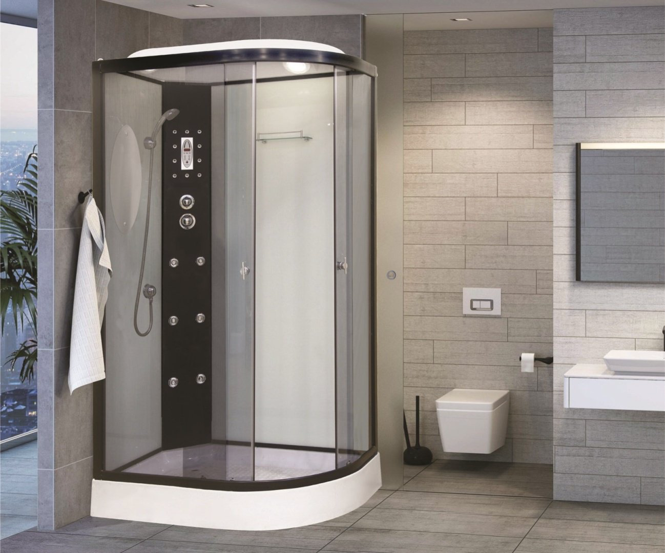 Душевая кабина Niagara NG-1903-01L (220 см х 120 см), низкий поддон купить,NaN