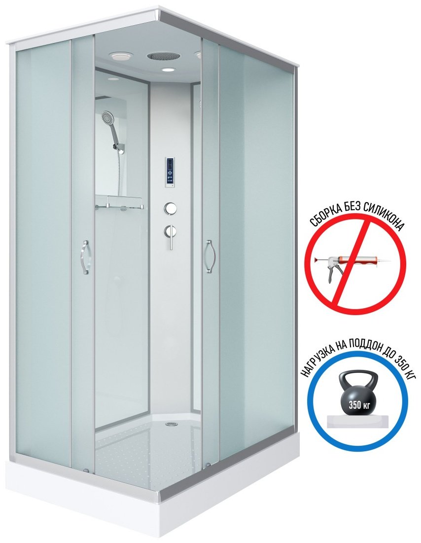 Душевая кабина Niagara NG-43975-14QP (215 см х 90 см), низкий поддон купить,NaN
